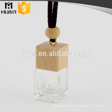 8ml wooden cap empty car perfume bottle hanging